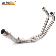 สำหรับ Yamaha MT-03 R25 R3 MT25 รถจักรยานยนต์ไอเสียระบบท่อกลางท่อท่อไอเสีย Slip-On ด้านหน้า Link ท่อ