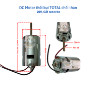 DC Motor thổi bụi TOTAL và INGCO 20V