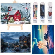 Small Jigsaw Puzzles for Adults 150 Pieces Mini Jigsaw Puzzles Challenging Christmas Night Fantasy T