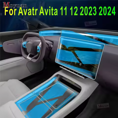 For Avatr Avita 11 12 2023 2024 Gearbox Panel Navigation Screen Automotive Interior TPU Protective F