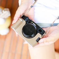 Suitable for Fuji xm5 Handle Protective Case Fuji x100vi Genuine Leather Base XM5 Leather Case Direc