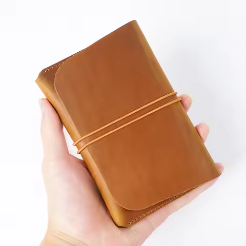 Rope Full Grain Cowhide Leather Long Purse Passport Crazy Horse Genuine Leather Travel Wallet for Me