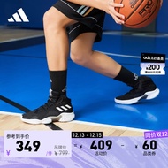 adidas阿迪达斯官方PRO BOUNCE男子团队款实战篮球运动鞋FW5746 黑/白 45(280mm)
