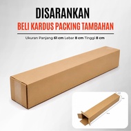 [IN SARANKAN ] Packing Cardboard Length 61 cm Width 8 cm Height 8 cm Box for Bouquet Paper Easy to O