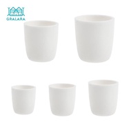 [nvnrbso] Alumina Crucible Mold Dish Melting Gold Silver Copper Pot 20/50 /100/150 Ml