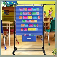 TAMAKO Classroom Pocket Chart, Educational Large Standards Pocket Chart, Durable Class Schedule Char