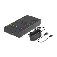 (UTVR) Hard Disk Enclosure SATA to Type C Hard Drive Box with Led External HDD for 2.5 3.5 Inch Hard