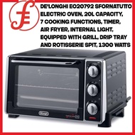 De'Longhi EO20792 Sfornatutto, Electric Oven, 20L capacity, 7 cooking functions, Timer, Air Fryer, internal light, equip