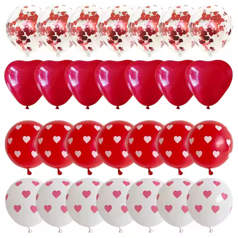 28pcs/lot 12 inch Red Love Heart latex balloons wedding confession anniversary Decoration Air Balloo