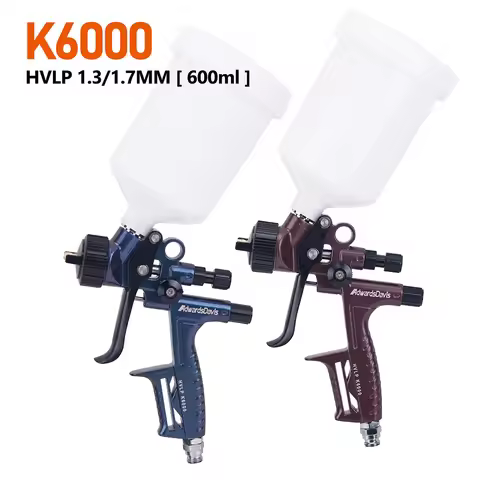 1.3mm 1.7mm HVLP High Atomization Pneumatic Spray Paint Gun Automotive Topcoat Primer UV Paint metal