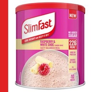 SlimFast - 樹莓及白朱古力味代餐奶昔粉10餐365g (平行進口) (新舊包裝隨機出貨)
