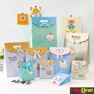 Cute Flip Cover Paper Bag with Velcro Tape for Birthday