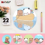 Bubu And Dudu Round Gaming Mouse Pad Gamer Desk Mats Keyboard Pad Mause Pad Office Desk Set Accessie