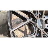 New Car Sport Rim EXTREME WHEELS 18x8.5J 5x113 ET35 Black Polished + Black Clear - READY STOCK