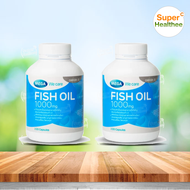 Mega we care fish oil 1000mg (pack2) 200 แคปซูล เมก้า วีแคร์ น้ำมันปลา 1000มก