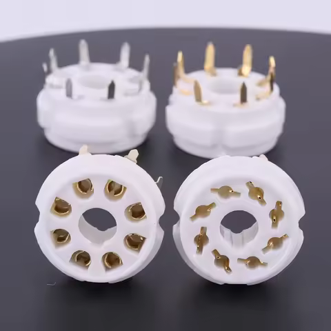 1PC 8Pin K8A Octal Valve Tube Socket For HIFI Audio 6L6 6V6 EL34 KT88 5AR4 6CA7 GZ34 CV181 274B 6N8P