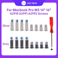 A2991 A2992 A2918 For Macbook Pro Retina M3 14" 16" Bottom Case Screws+Tool 2023 Year