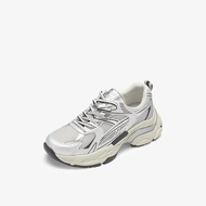 73Hours Womens Casual Shoes Silver Star River Spring Autumn New Style Breathable Sports Leisure Thic