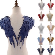 Crazy 2lots Sewing Angel Wing Embroidered Patches Cosplay Party Decorative Appliques