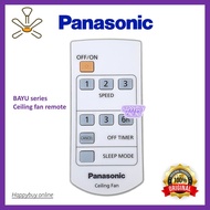 Panasonic BAYU Ceiling Fan Remote Control (Bayu Fan) Panasonic Original Bayu Fan Remote Control Kipa