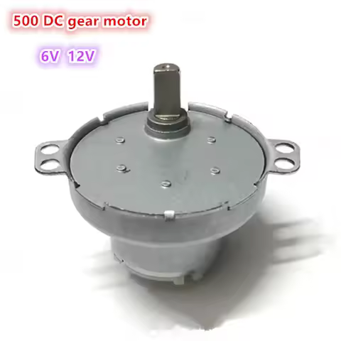 Brand new 7mm D shaft 6V 12V DC gear motor 2rpm 10rpm 30rpm 50rpm large torque gear-box 49mm gear mo