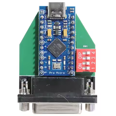15-Pin GAME PORT Interface To USB, Flight Joystick To Modern USB Interface Adapter Game Console Acce