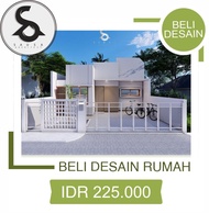 DESAIN RUMAH SIMPLICITY 8X12 METER 1 LANTAI- DESAININ RUMAH