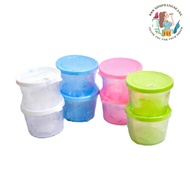 Round Flower Pattern Jar Double Pack (PS) FK-2000