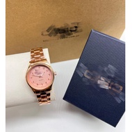 🔥Promosi Murah🔥Jam tangan tawaf anticlockwise analog watch women rosegold colour watch CAsia with pa