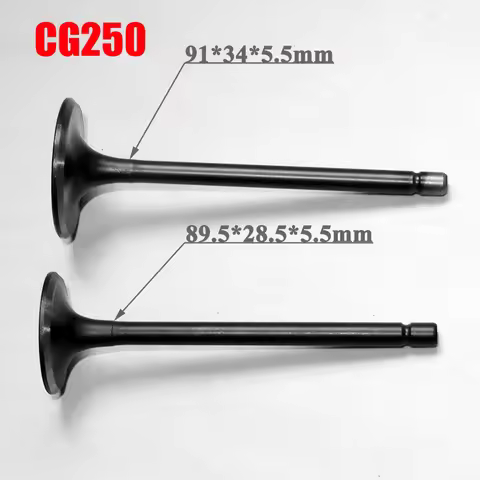 Motorcycle Engine Valves Set Intake Exhaust for Honda Haojue Lifan Loncin Dayang CG250 DY250 HJ250 L