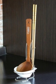 304不鏽鋼　湯匙架　湯勺架　可放筷子　烹調架　公筷母匙架