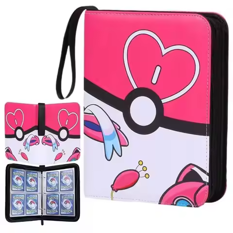 Stock Pokemon Card Binder 400 Pocket Anim Card Holder Album Trading Card Holder Protector Notebook B