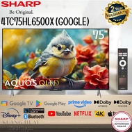 SHARP 75' / 75 INCH 4K ULTRA HD GOOGLE TV  QLED 4TC75HL6500X // 4TC75HJ6000X // 4TC75FJ1X