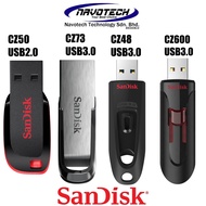 SanDisk Pendrive Flair Cruzer Blade Flash Drive/Pendrive CZ50/CZ48/CZ73 (16GB/32GB/64GB/128GB)