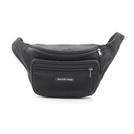 【二手】BALENCIAGAExplorer 腰包，黑色帆布腰包，男女通用，二手 B