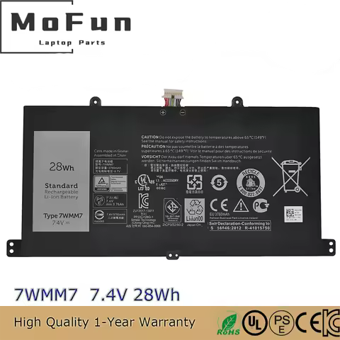 New 7WMM7 Keyboard Battery for Dell Venue 11 V11 Pro D1R74 CFC6C CP305193L1 28Wh