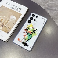 Colorful Bull for Samsung 24 Plus Case S26 S25 S23 S22 S21 S20 FE Ultra A54 A53 A52 Shockproof Cover