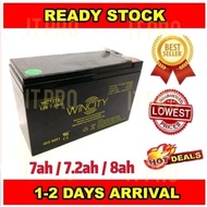 Battery PRO🏠Autogate UPS GENUINE 12V 7.2Ah 12V 7.0ah 7ah 8ah 8.0ah Rechargeable Sealed Lead Acid Battery