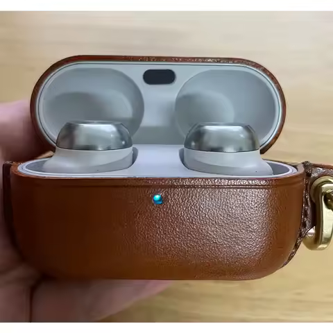 Genuine Leather For Technics EAH-AZ100 Case Luxury Real Leather Custom Made Handmade EAH EAH-AZ100 C