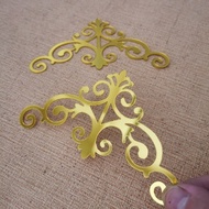 SM 4PCS Mega decoration List gold dekorasi moulding akrilik gold miror/moulding akrilik dekorasi din