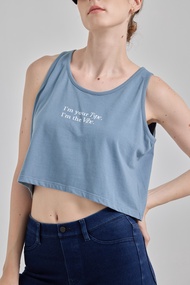 Strong and Swag Im the Vibe Crop Tank Top (One Size) | Premium soft and lightweight fabrics