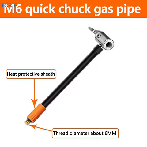 [TL]1 Piece Fine Thread Inflation Hose Adapter 30CM Car Tire Air Inflator Hose M6 Locking Air Chuck 