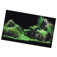 Aquarium Sticker Aquarium Fish  Seafloor Water Grass Background Decoration Painting PVC Sticker Fish