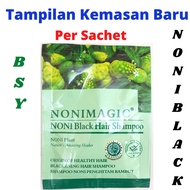 MAKE BEAUTY - BSY NONI MAGIC BLACK HAIR SHAMPO HALAL ORIGINAL BPOM - BSY NONI MAGIC