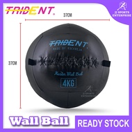 Trident Master Premium Wall Ball 4kg Exercise Ball Gym Ball Soft Medicine Ball Weighted Slam Wall Ba