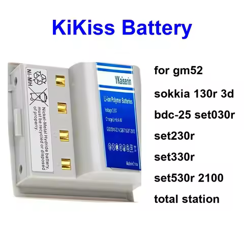 Battery 2100-6500mAh For GM52 Sokkia 130R 3D Bdc-25 set030r set230r set330r set530r 2100 Total Stati