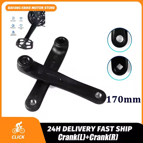 Bafang Crank Arm Electric Bicycle Crank Mid Motor Aluminum Alloy Crank Cranks Essential Parts Mid Mo