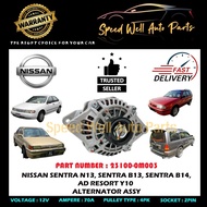 [ NISSAN ALTERNATOR ] NISSAN SENTRA N13, SENTRA B13, SENTRA B14, AD RESORT Y10 ALTERNATOR ASSEMBLY (