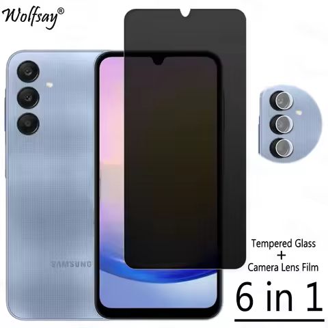 Privacy Screen Protector For Samsung Galaxy A25 5G Anti-Spy Tempered Glass Samsung A25 5G Camera Gla