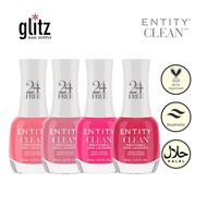 ENTITY CLEAN Halal Breathable Nail Lacquer Polish Pink Colors Non Peelable (15ml)